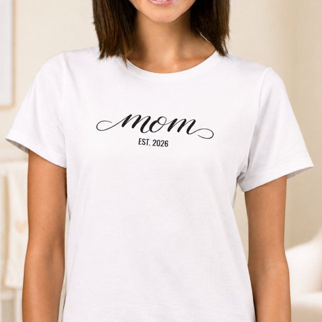 Black Script Established Mum T-Shirt (Creator Uploaded)