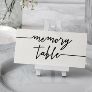 Black Script Memory Table Memorial