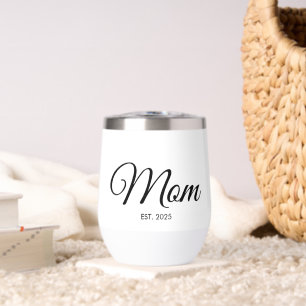 Black Script Mum Established New Mum Gift