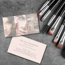 Black Script Photo Blush Pink Makeup Business