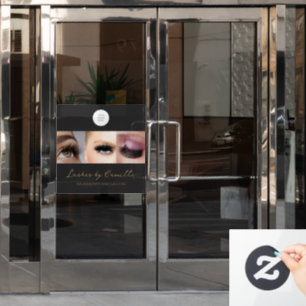 Black Script Photo Lashes Business 