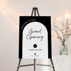 Black Script Welcome To Grand Opening Arch Logo