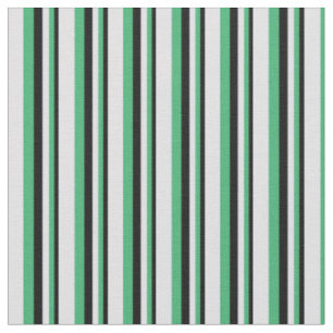 Black, Sea Green & Lavender Coloured Pattern Fabric