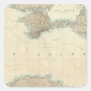 Black Sea Square Sticker