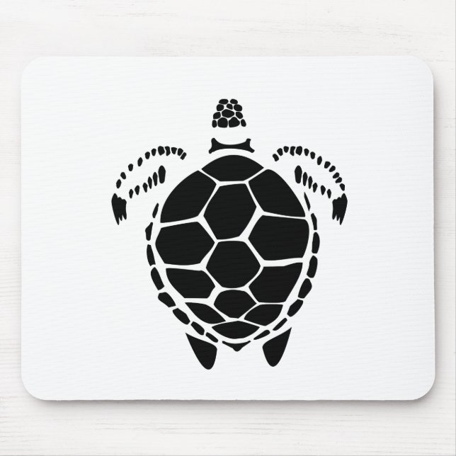 Black Sea Tortoise Shell Mouse Pad (Front)