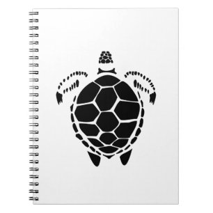 Black Sea Tortoise Shell Spiral Notebook