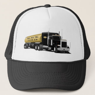Black Semi Trucker Hat