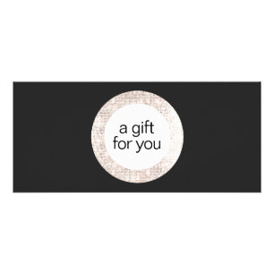 Black Sequin Beauty Salon Gift Certificate