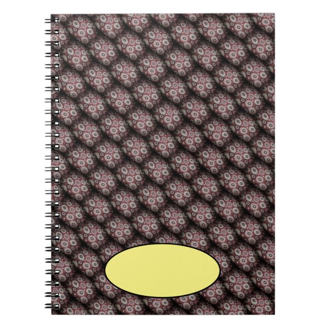 Black shaded circles notebook (Front)