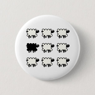 Black Sheep 6 Cm Round Badge