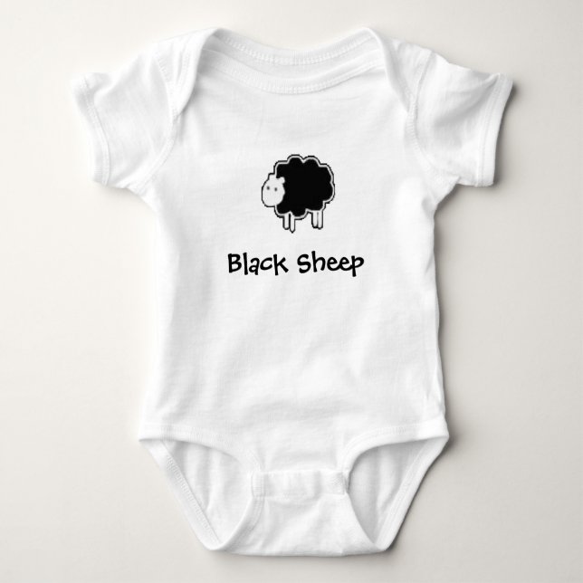 Black Sheep Baby Bodysuit (Front)