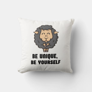 Black sheep : Be unique, be yourself Cushion