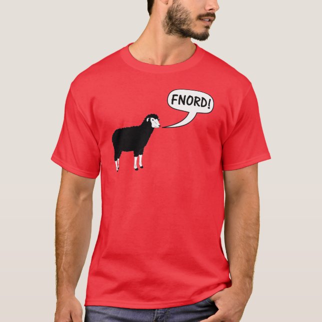 Black Sheep Fnord Discordian T-Shirt (Front)