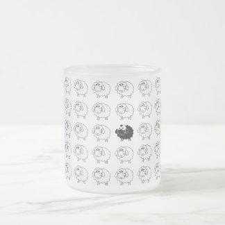 Black Sheep Frosted Glass Coffee Mug