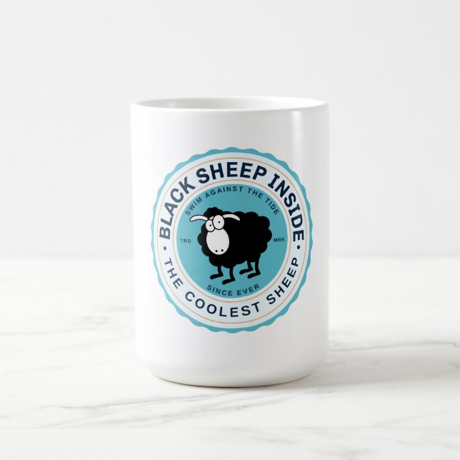 Black Sheep Inside - Swim Against the tide Coffee Mug (Center)