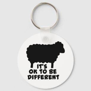 Black Sheep - It's Ok To Be Different Key Ring