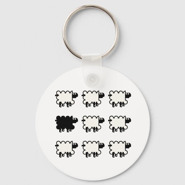Black Sheep Key Ring (Front)