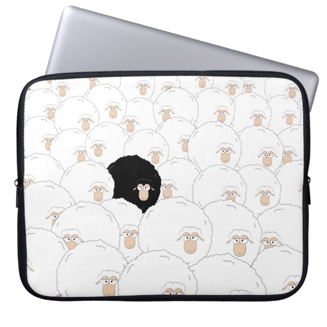 Black sheep laptop sleeve (Front)