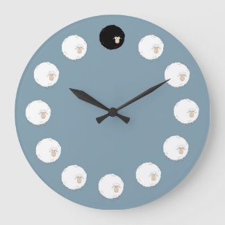 Black sheep large clock