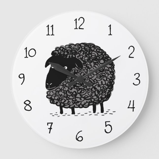 Black Sheep Large Clock (Front)