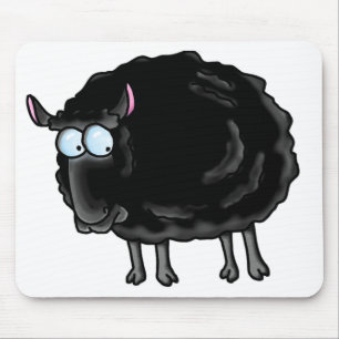 Black sheep mouse pad