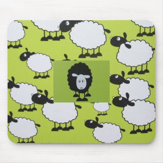 Black sheep mouse pad (Front)