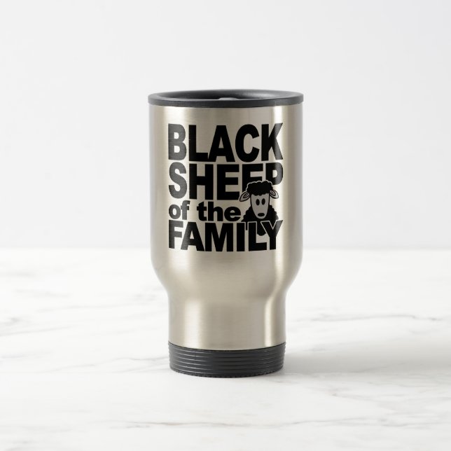BLACK SHEEP mug - choose style & colour (Center)
