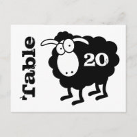 Black Sheep Number Postcard