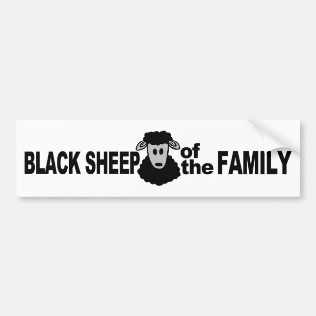 "Black Sheep of the Family" bumpersticker Bumper Sticker (Front)