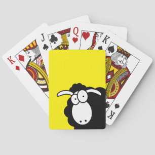 Black sheep playing cards