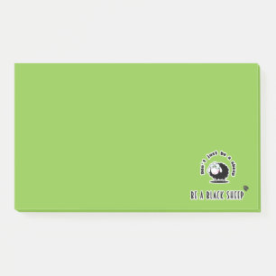 black sheep post-it notes