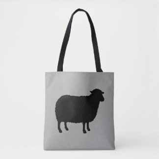 Black Sheep Silhouette Tote Bag