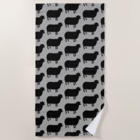 Black Sheep Silhouettes Pattern