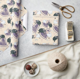 Black Sheep White Sheep Love Wrapping Paper