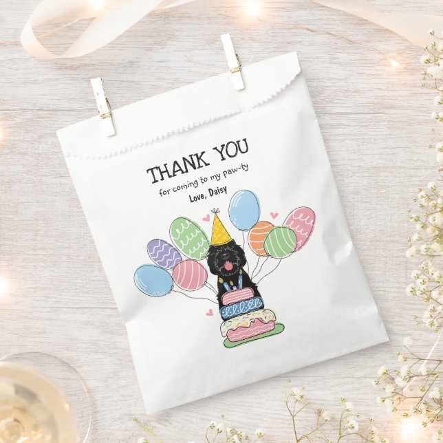 Black Sheepadoodle Birthday Party  Favour Bags (Clipped)
