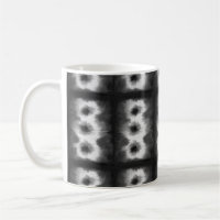 Black Shibori Pattern Tie Dye Art