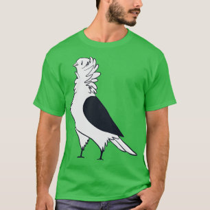 Black Shield Old German Owl Pigeon T-Shirt