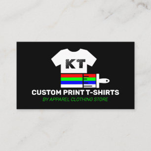 Black Shirt Clothing Apparel Store Calling Card