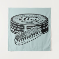 Black shoe polish tin