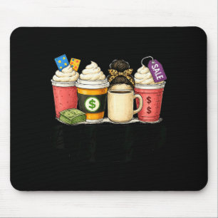 Black Shopng Friday Squad Coffee C Coffee Lovers Mouse Pad