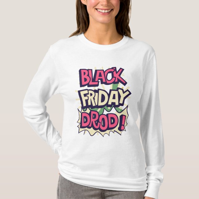 Black Shopping Friday T-Shirt (Front)