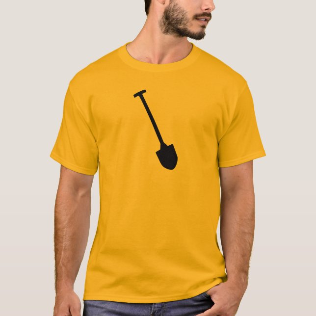 Black shovel spade icon T-Shirt (Front)