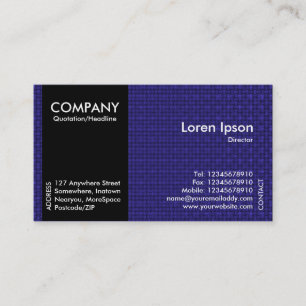 Black SideBand - Deep Blue Fabric Texture Business Card