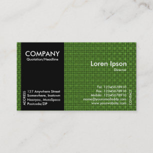 Black SideBand - Green Fabric Texture Business Card