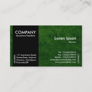 Black SideBand - Green Planet Texture Business Card