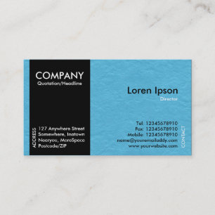 Black SideBand - Light Blue Paper Texture Business Card