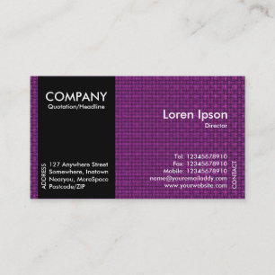 Black SideBand - Magenta Purple Fabric Texture Business Card