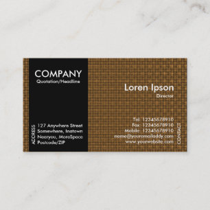 Black SideBand - Orange Fabric Texture Business Card
