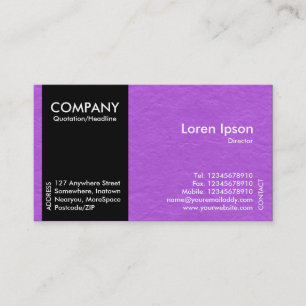 Black SideBand - Purple Paper Texture Business Card