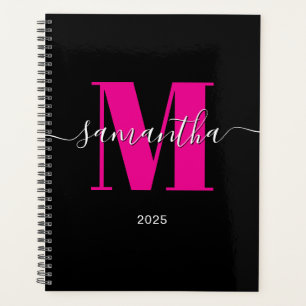 Black Signature Monogram 2025 Planner